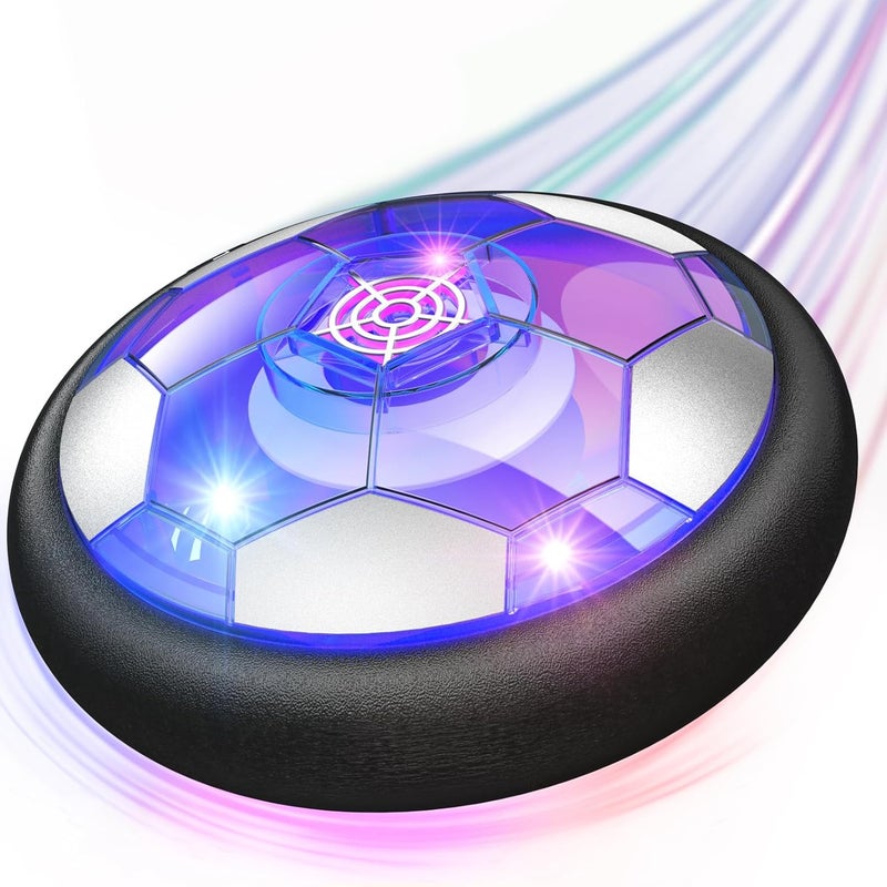 Ancesfun Hover Soccer Ball Kids Toys for Boys Girls Ages 3 4 5 6 7 8-12, Rechargeable Hover Ball with Colorful LED Lights and Protective Foam, Air Power for Soccer Game Indoor - Image 1